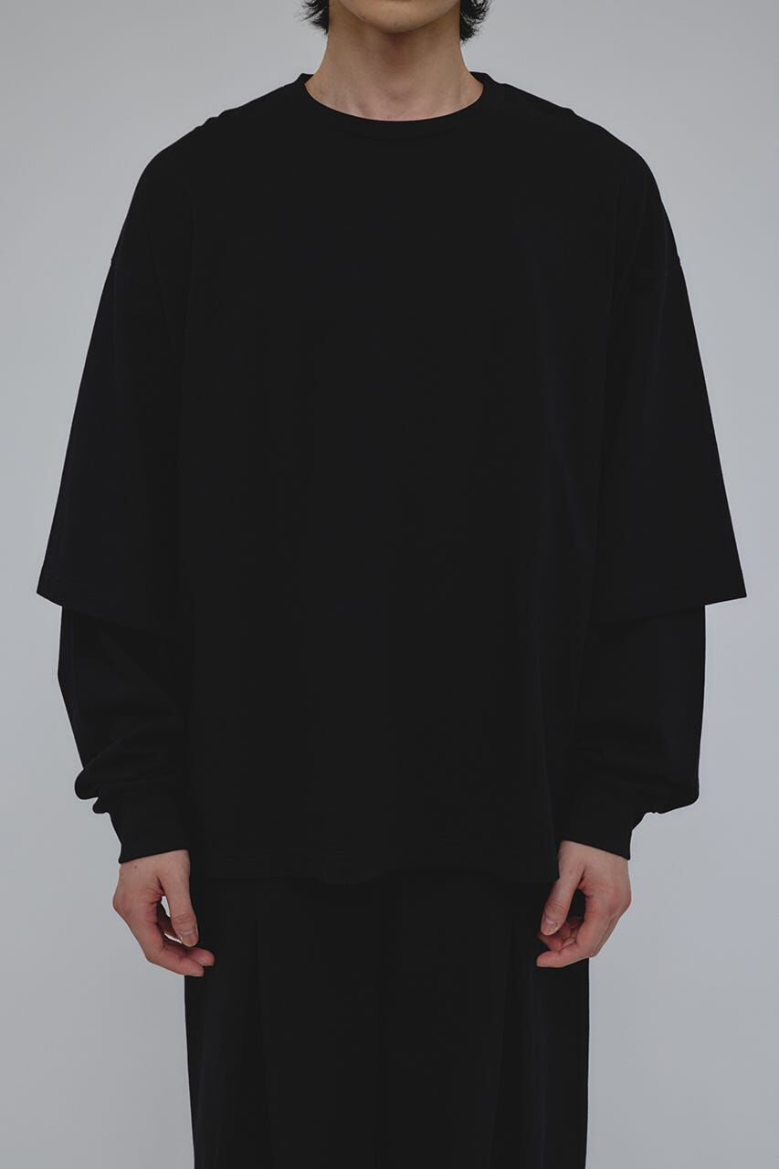 STYLEMIXER「レイヤードロングスリーブT」|Tシャツ・カットソー|BLK