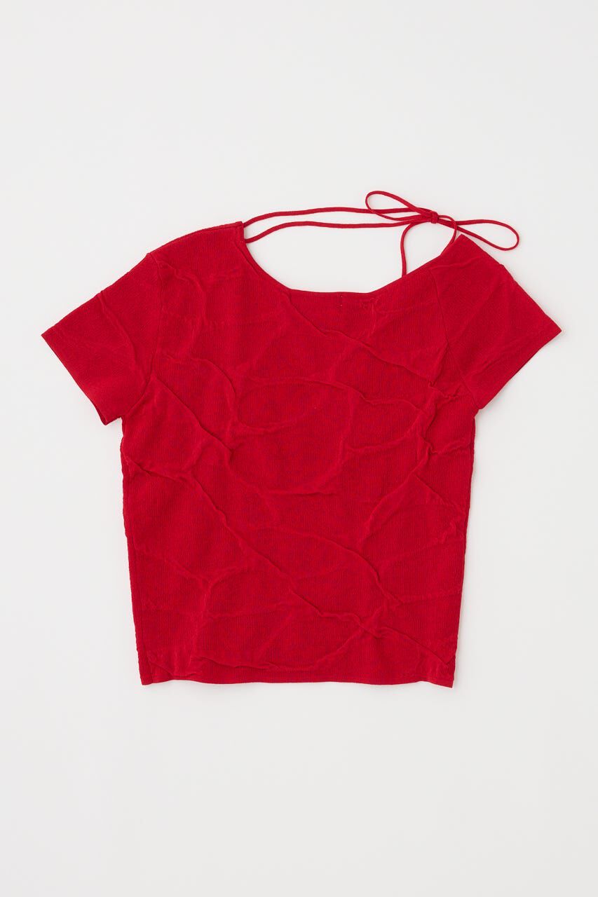 MOUSSY「NECK STRAP ジャガード TEE」|ニット・セーター|