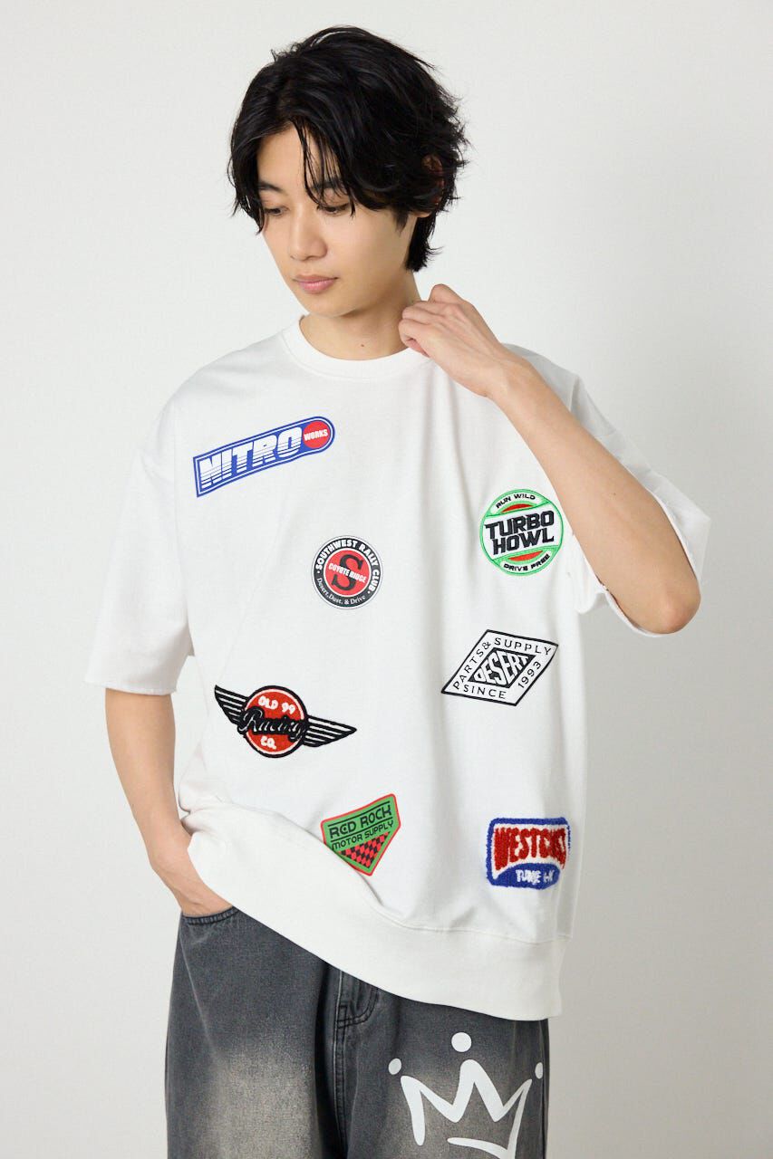 RODEO CROWNS「カスタムワッペン半袖スウェット」|Tシャツ・カットソー|