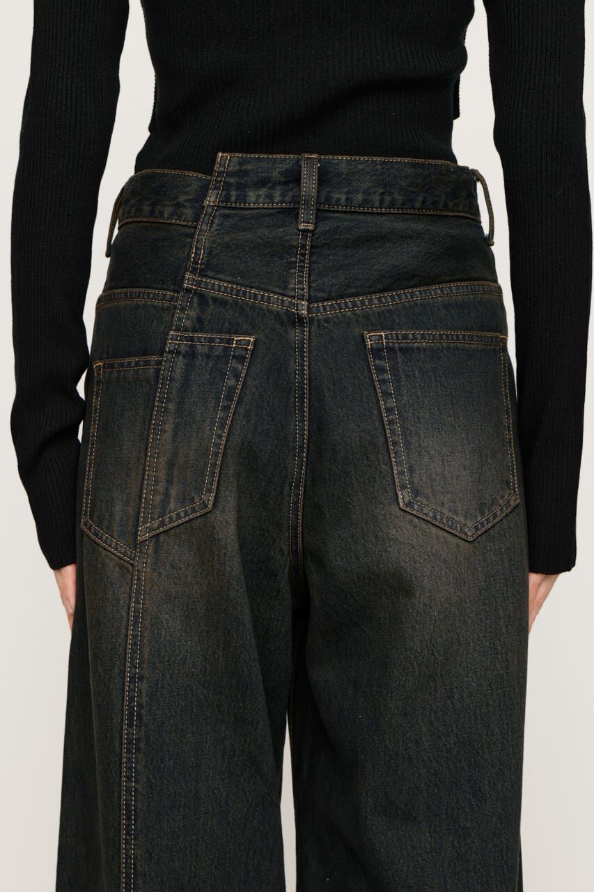 SLY「J／W SWITCHING STRAIGHT パンツ」|デニム|