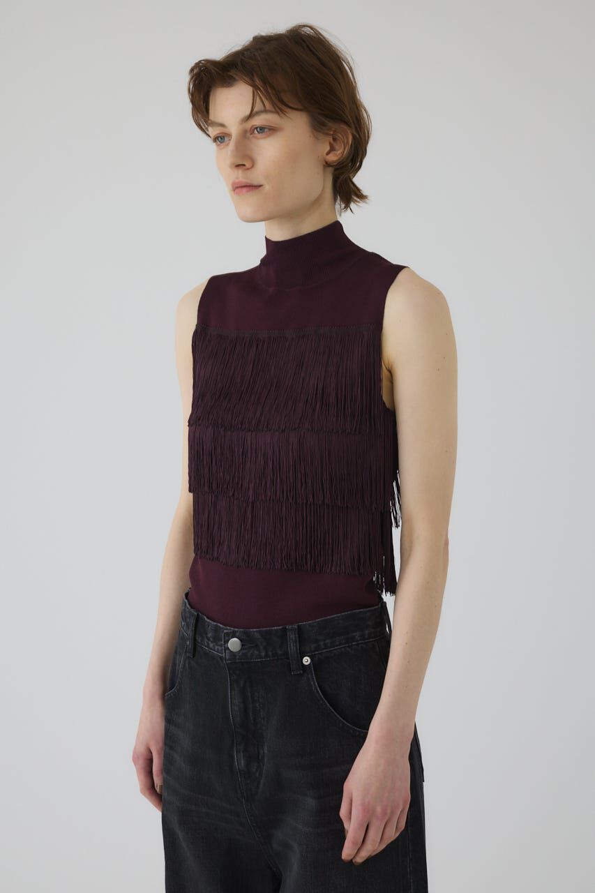 RIM.ARK 「Fringe N/S knit tops」|ニット・セーター|