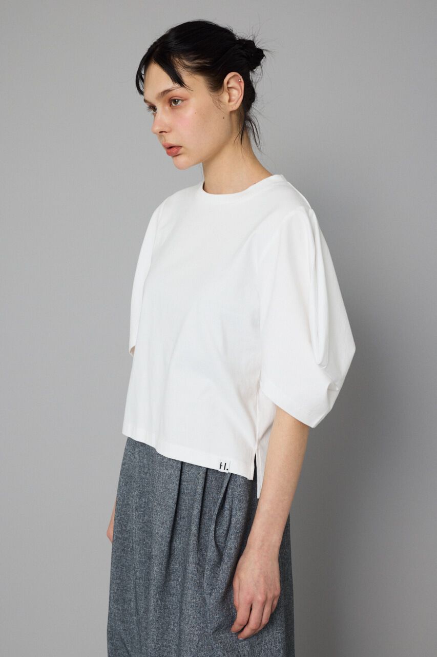 HeRIN.CYE「Tuck sleeve cut tops」|Tシャツ・カットソー|