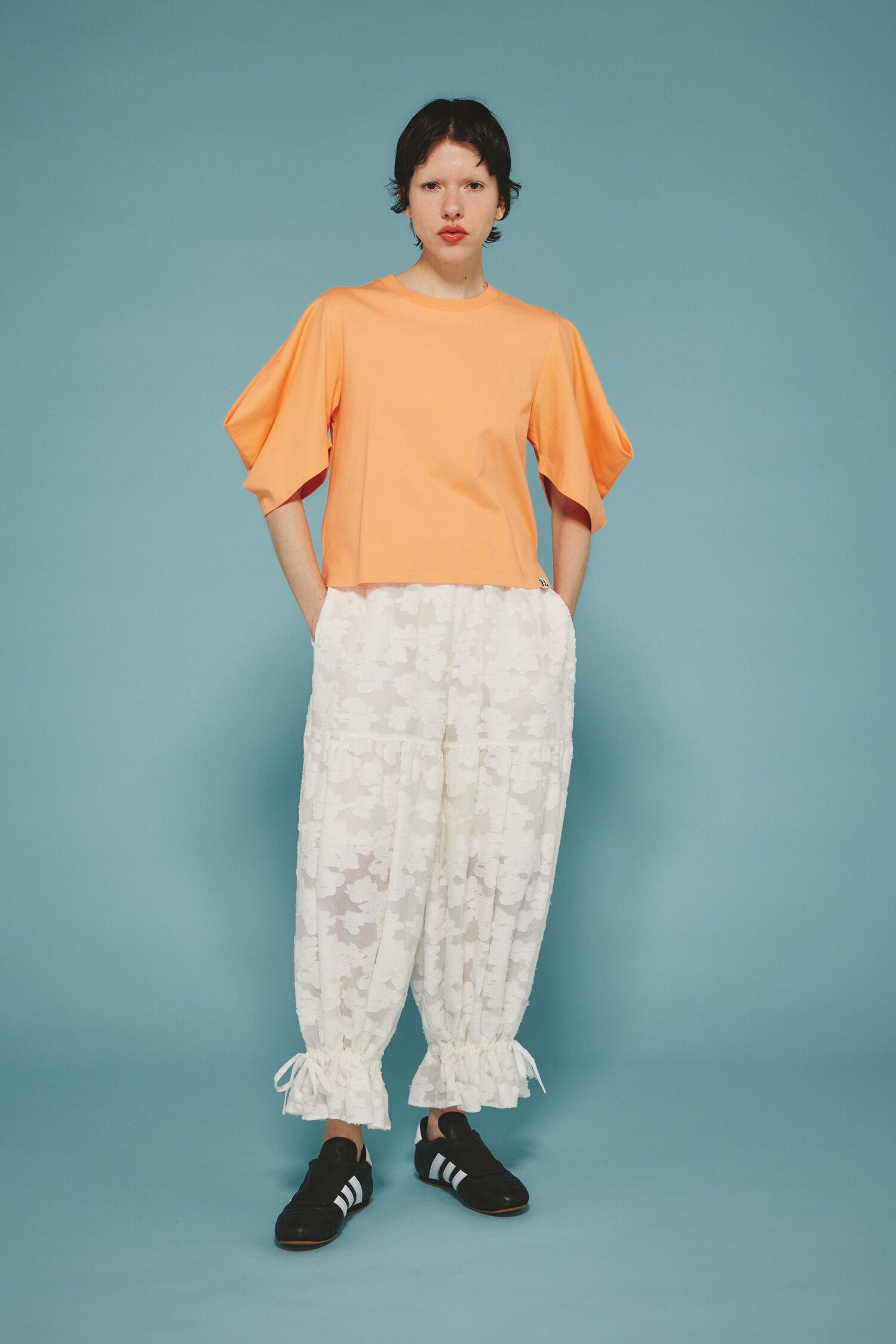 HeRIN.CYE「Tuck sleeve cut tops」|Tシャツ・カットソー|