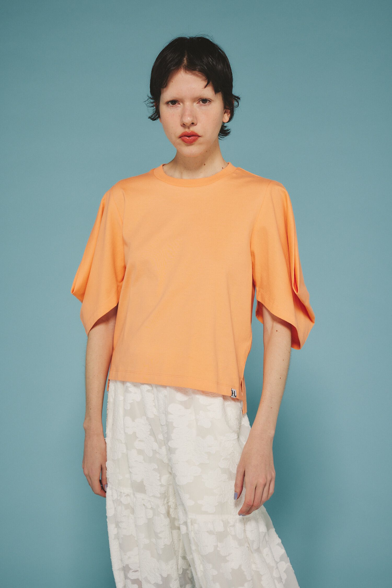 HeRIN.CYE「Tuck sleeve cut tops」|Tシャツ・カットソー|