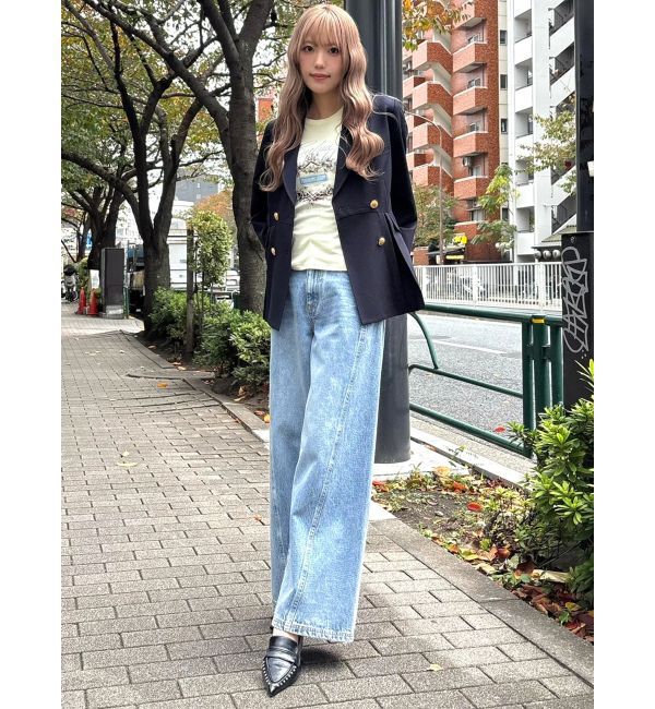 CALNAMUR「オーナメントモチーフプリントTシャツ」|Tシャツ・カットソー|