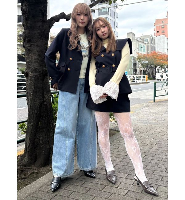 CALNAMUR「オーナメントモチーフプリントTシャツ」|Tシャツ・カットソー|