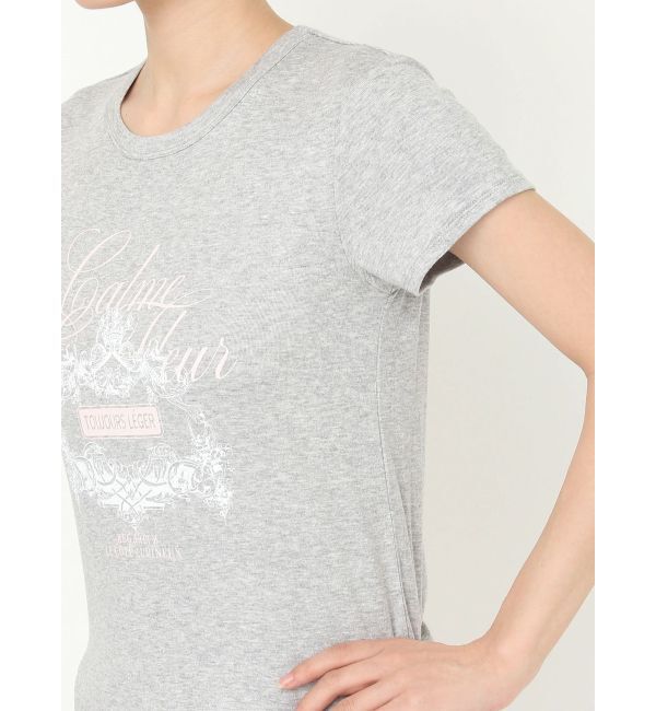 CALNAMUR「オーナメントモチーフプリントTシャツ」|Tシャツ・カットソー|