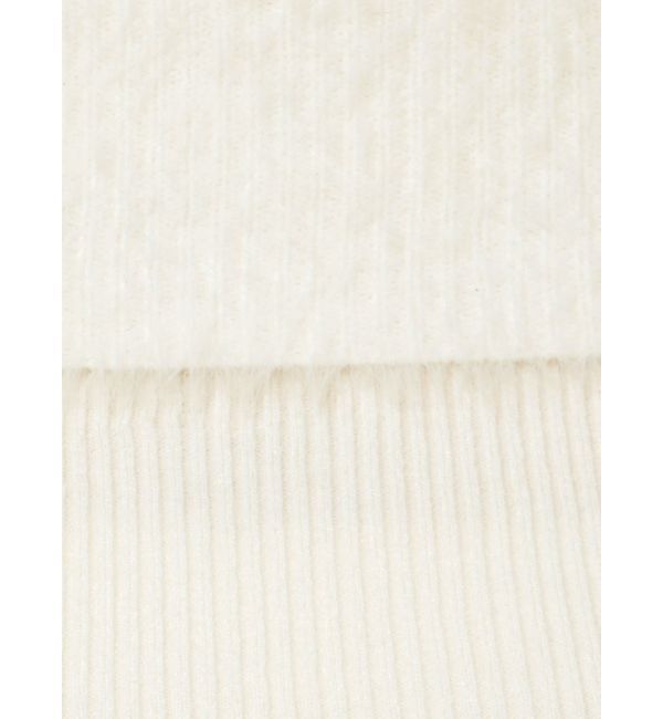 RESEXXY「シャギーコンビオフショルニットトップス」|ニット・セーター|