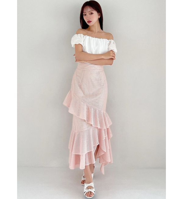 RESEXXY「シアードッキングオフショルトップス」|Tシャツ・カットソー|