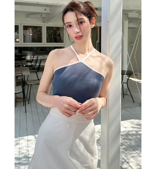 RESEXXY「アメスリクロップドニットトップス」|キャミソール|