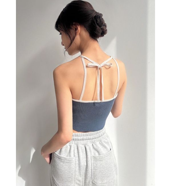 RESEXXY「アメスリクロップドニットトップス」|キャミソール|