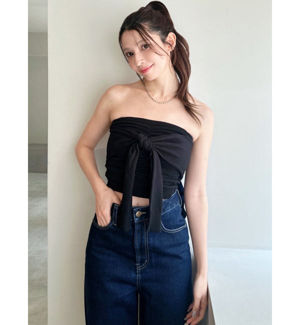 RESEXXY「スリーブツイストベアニット」|キャミソール|