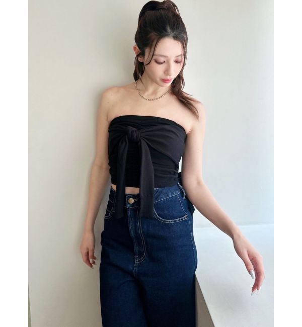 RESEXXY「スリーブツイストベアニット」|キャミソール|