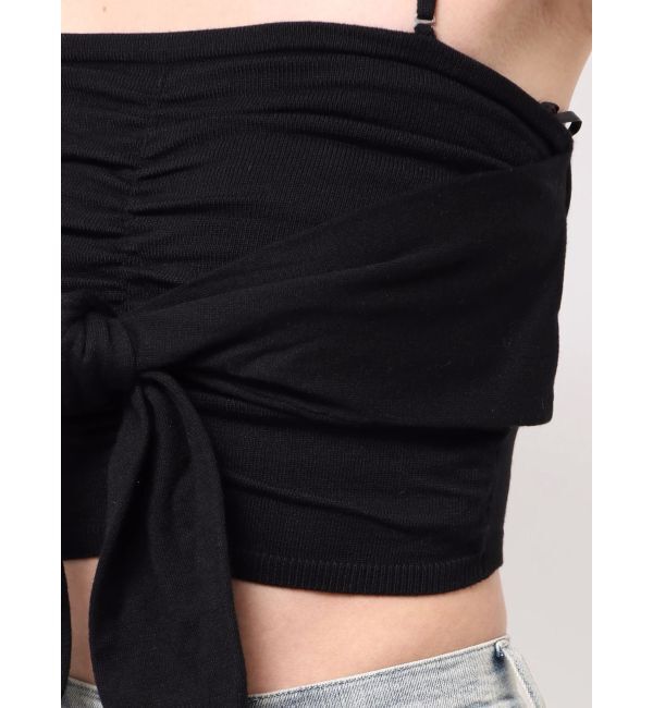 RESEXXY「スリーブツイストベアニット」|キャミソール|