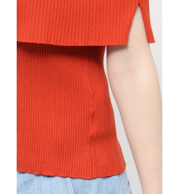 dazzlin「クロップドオフショルニットプルオーバー」|ニット・セーター|