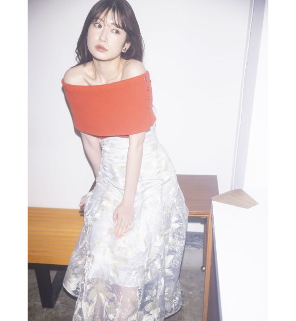 dazzlin「クロップドオフショルニットプルオーバー」|ニット・セーター|