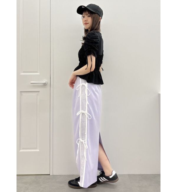 dazzlin「フリルギャザーデザインTシャツ」|Tシャツ・カットソー|