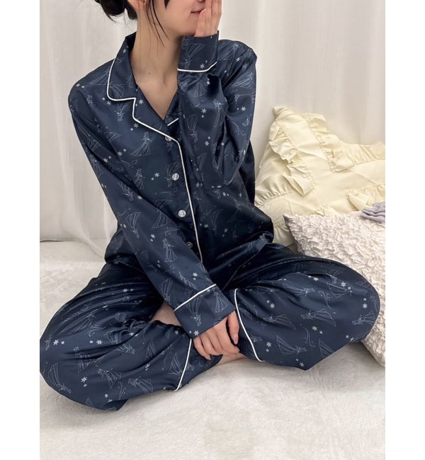 dazzlin「【ディズニーコレクション】レディアートプリントパジャマ」|ルームウェア|ネイビー