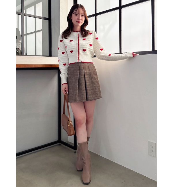 dazzlin「ハートジャカードカーデトップス」|カーディガン|