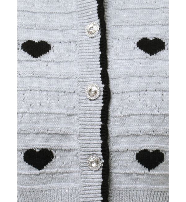 dazzlin「ハートジャカードカーデトップス」|カーディガン|