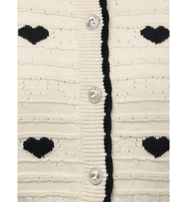 dazzlin「ハートジャカードカーデトップス」|カーディガン|