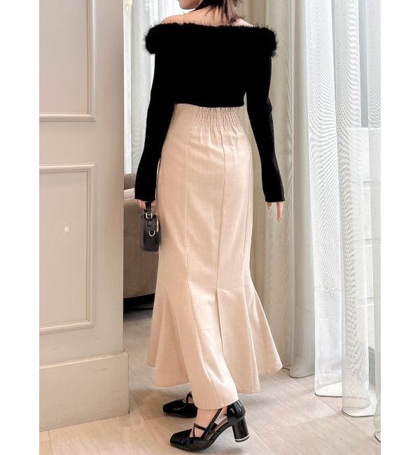 dazzlin「2WAYファーライクネックニットトップス」|ニット・セーター|