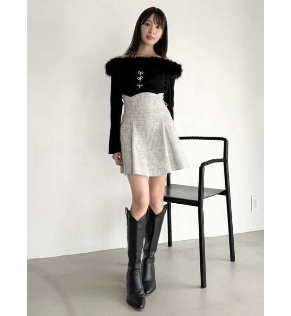 dazzlin「2WAYファーライクネックニットトップス」|ニット・セーター|