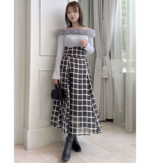 dazzlin「2WAYファーライクネックニットトップス」|ニット・セーター|