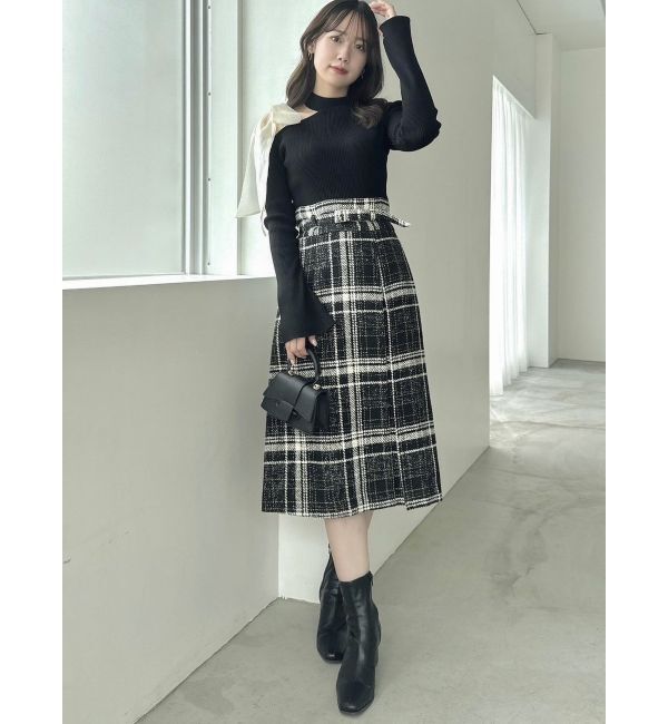 dazzlin「ワンショルリボンニットトップス」|ニット・セーター|