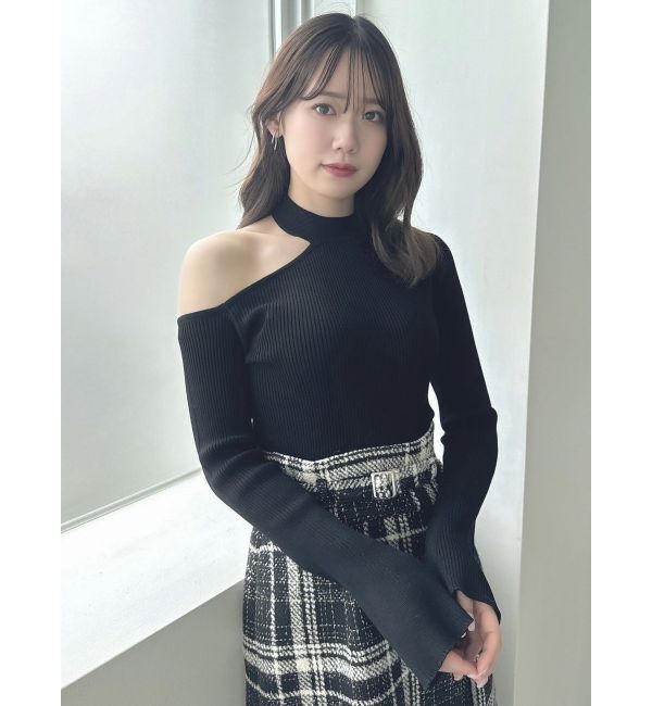 dazzlin「ワンショルリボンニットトップス」|ニット・セーター|