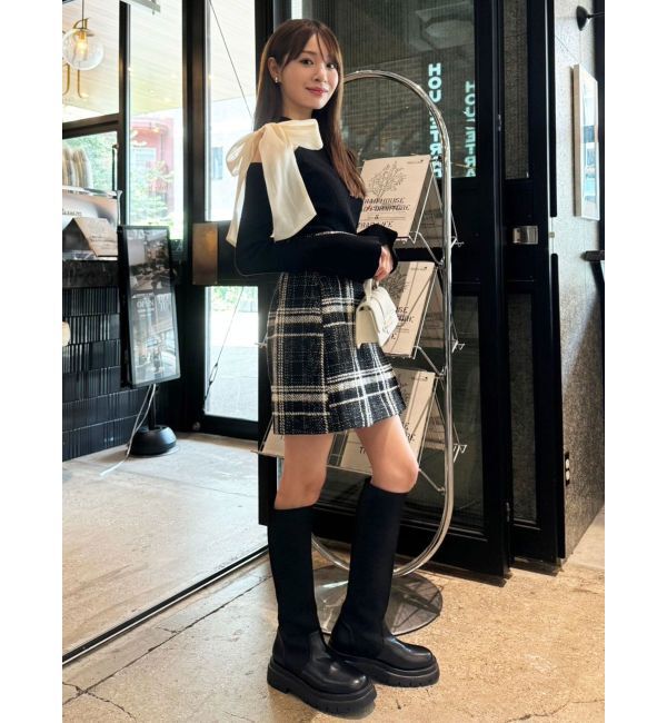 dazzlin「ワンショルリボンニットトップス」|ニット・セーター|