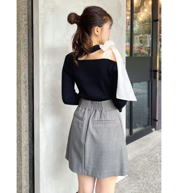 dazzlin「ワンショルリボンニットトップス」|ニット・セーター|