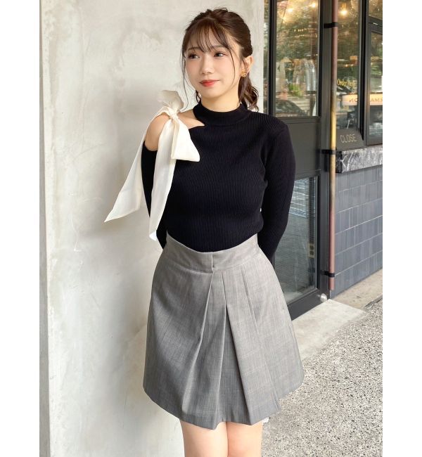 dazzlin「ワンショルリボンニットトップス」|ニット・セーター|