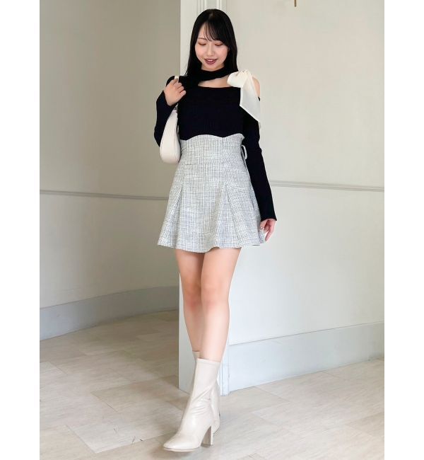 dazzlin「ワンショルリボンニットトップス」|ニット・セーター|