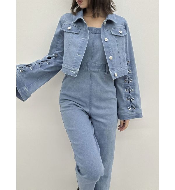 dazzlin「デニムシャツボレロジャケット」|デニムジャケット|