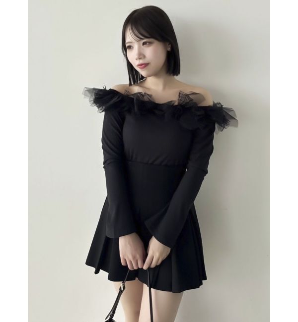 dazzlin「オフショルリボンカットトップス」|Tシャツ・カットソー|