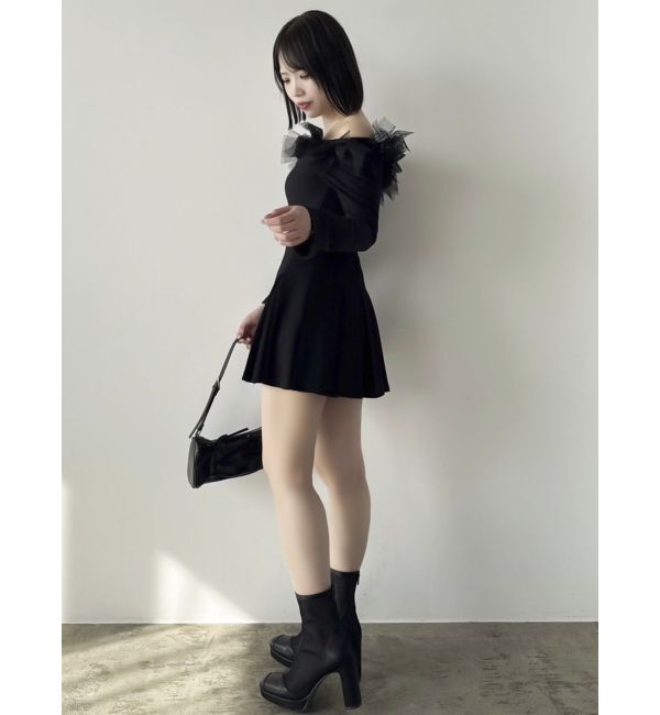 dazzlin「オフショルリボンカットトップス」|Tシャツ・カットソー|