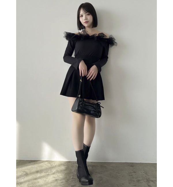 dazzlin「オフショルリボンカットトップス」|Tシャツ・カットソー|