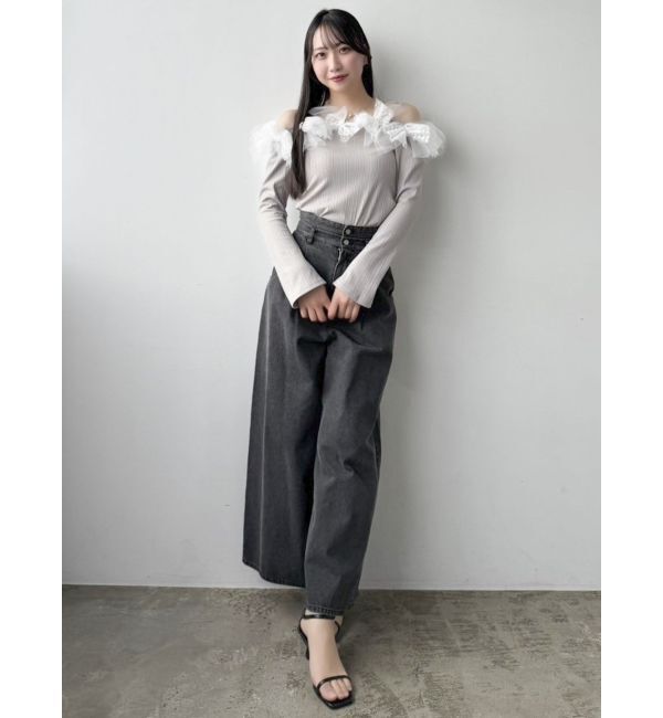 dazzlin「オフショルリボンカットトップス」|Tシャツ・カットソー|