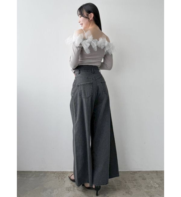 dazzlin「オフショルリボンカットトップス」|Tシャツ・カットソー|