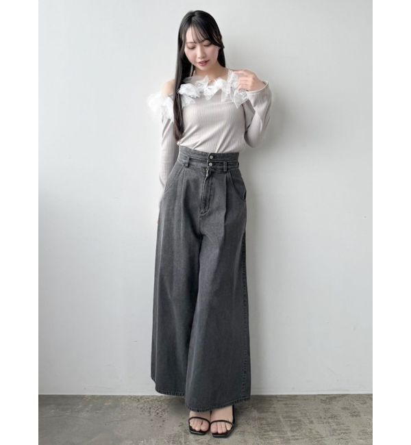 dazzlin「オフショルリボンカットトップス」|Tシャツ・カットソー|