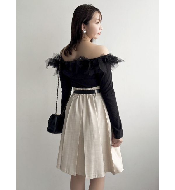 dazzlin「オフショルリボンカットトップス」|Tシャツ・カットソー|