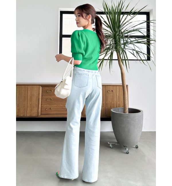 dazzlin「半袖マリンカーデトップス」|カーディガン|