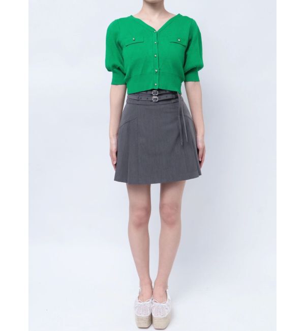 dazzlin「半袖マリンカーデトップス」|カーディガン|