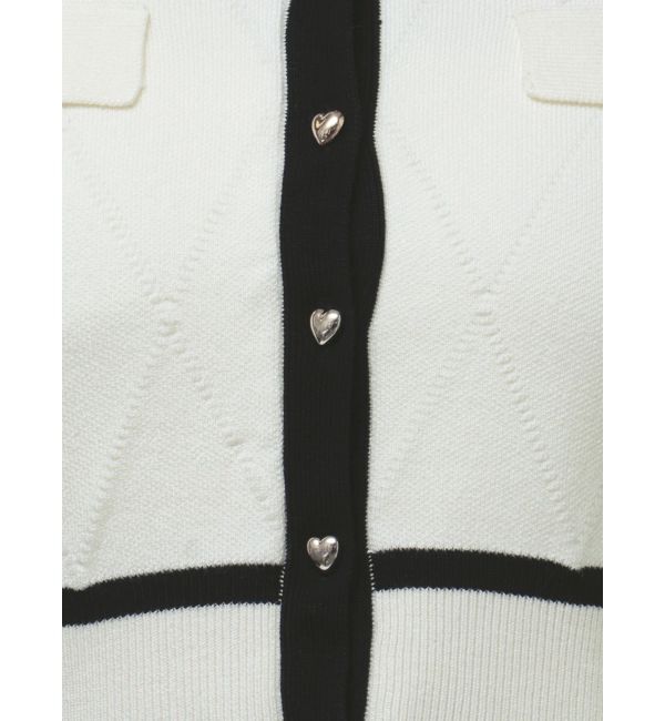 dazzlin「半袖マリンカーデトップス」|カーディガン|