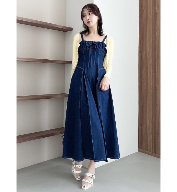 dazzlin「レースホックショートカーデ」|カーディガン|