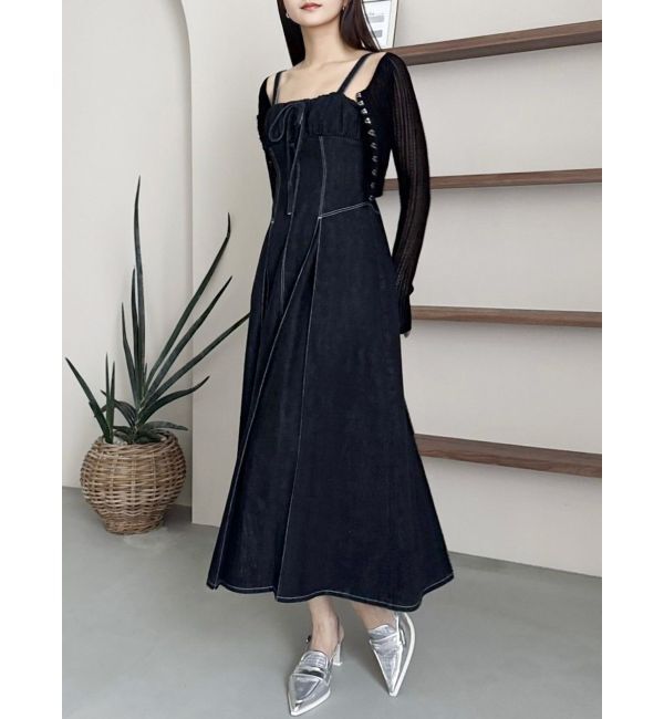 dazzlin「レースホックショートカーデ」|カーディガン|