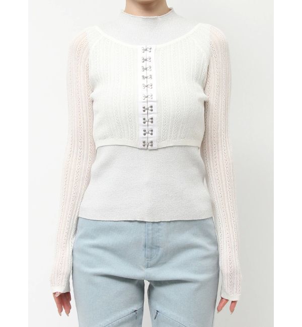 dazzlin「レースホックショートカーデ」|カーディガン|