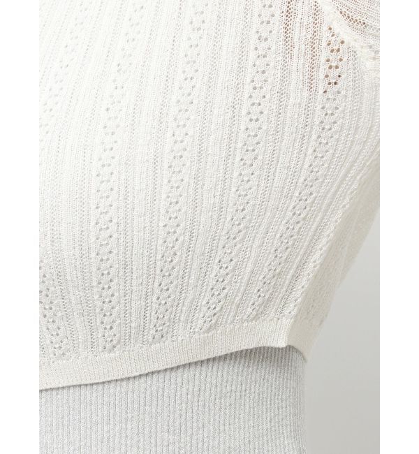 dazzlin「レースホックショートカーデ」|カーディガン|