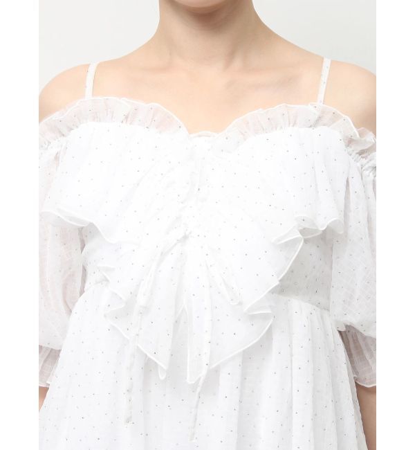 dazzlin「スクエアフリルペプラムブラウス」|シャツ・ブラウス|